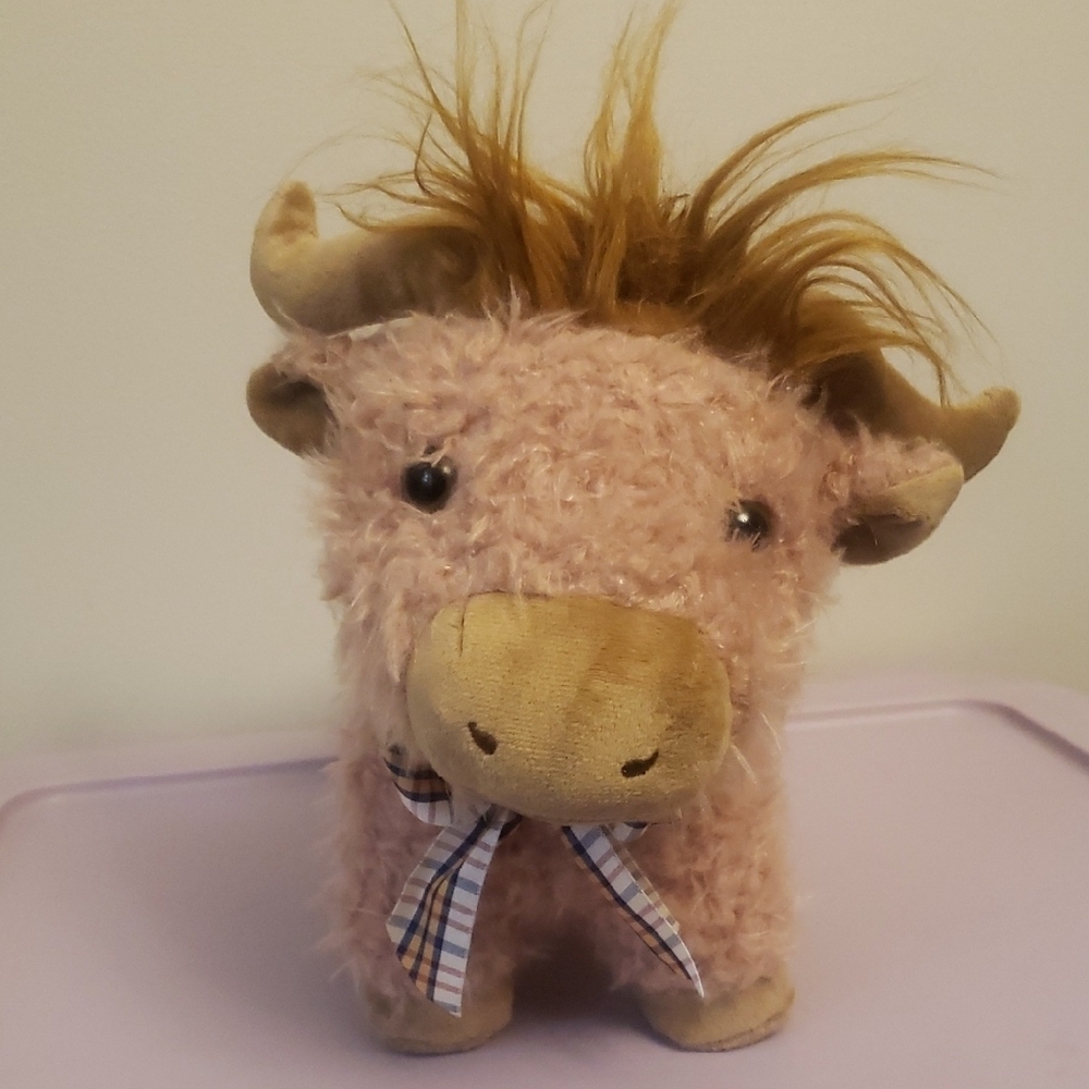 NWOT Adorable Plush Highland Cow Plush Toy 12in
